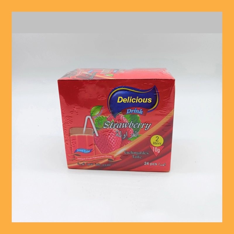 Hot Sale Strawberry Flavor and Lemon Flavor Fruity Instant Powder Drink Candy