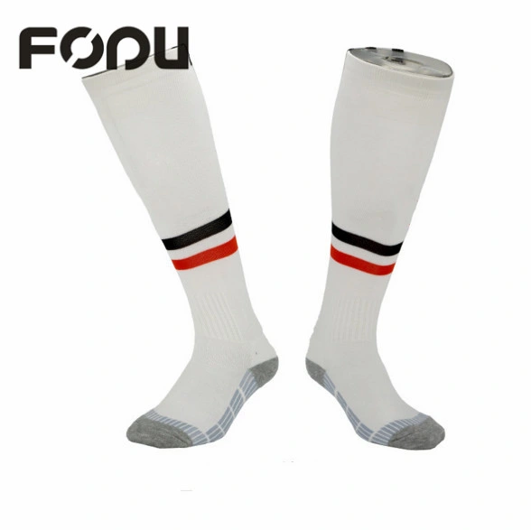 Productor chino Unisex Knee High Solid Deporte Fútbol medias de compresión