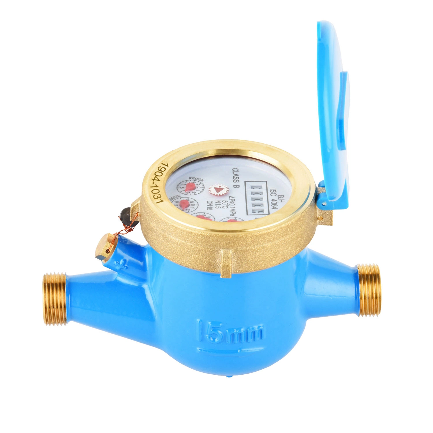 Multi Jet Water Meter Class B ISO 4064 Brass Body