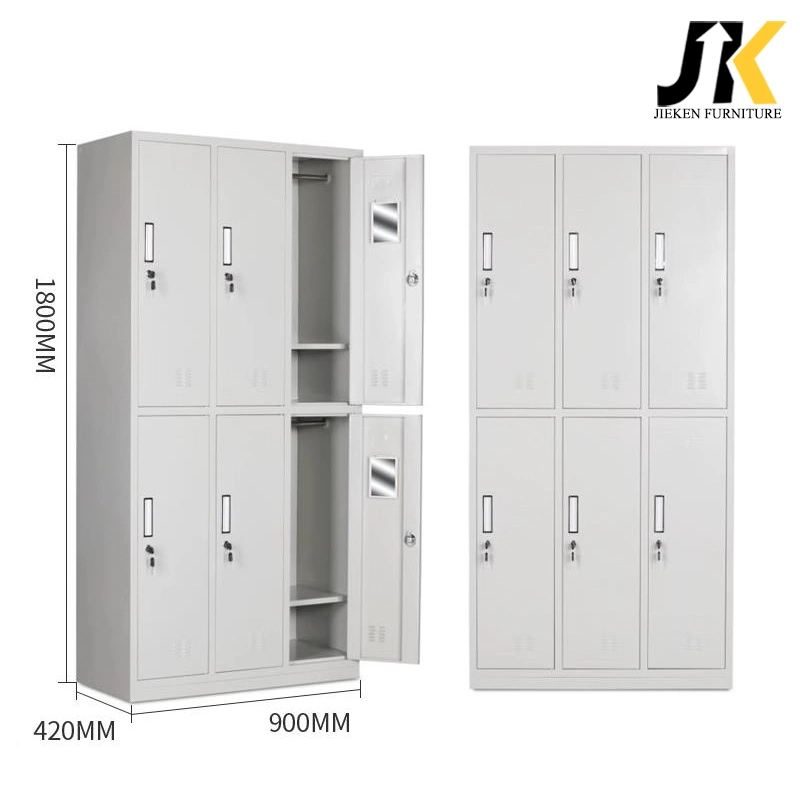 New Clear View Double Tier Open Access Steel Lockers Combination