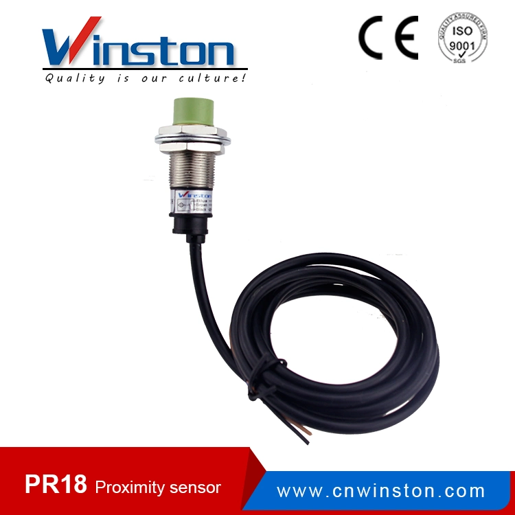 Pr08 Pr12 Pr18 Pr30 PNP NPN NC No Sensor de proximidad de la inductancia de metal resistente al agua de contacto