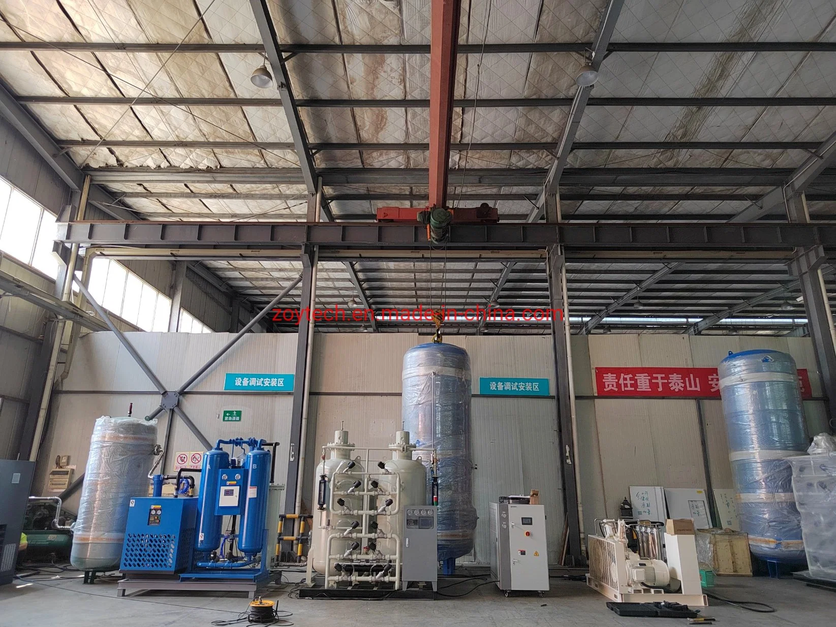 60nm3/H Generation Device Oxygen with Water Cooling Oxygen Compressor Booster