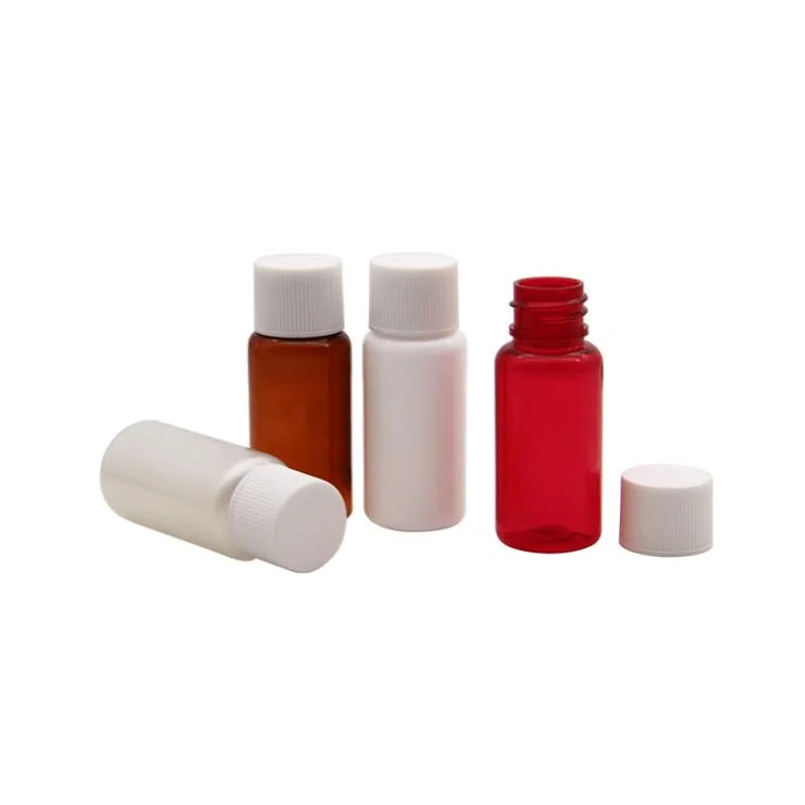 15ml Pet Vial Bottle with Screw Cap and Inner Plug for Cosmetic Sample Bottle