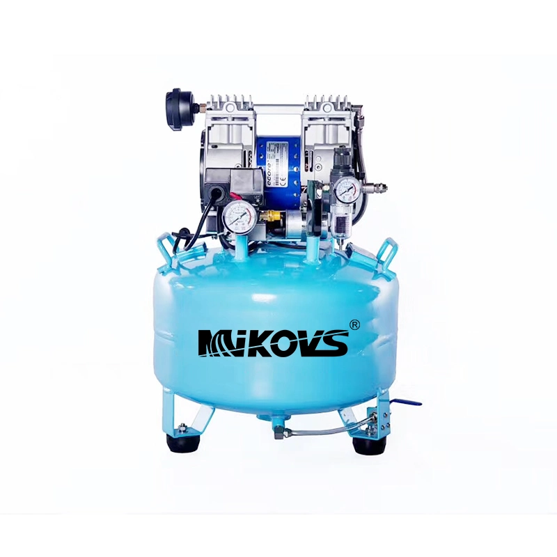 Medical Silent Oilless Piston Oil-Free Dental Oil Free Air Compressor 25L