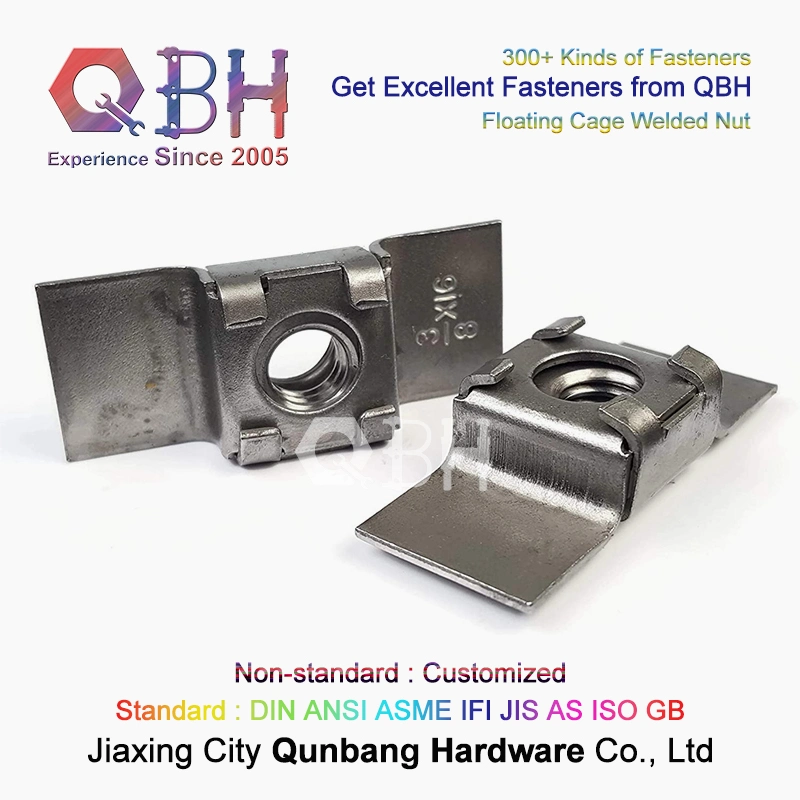 Qbh Fork Trucks Rail Cars Ocean Container Automobile Office Furniture Appliances Square Round Hole Floating Cage Welding Welded Weld Nut Forklift Spare Parts