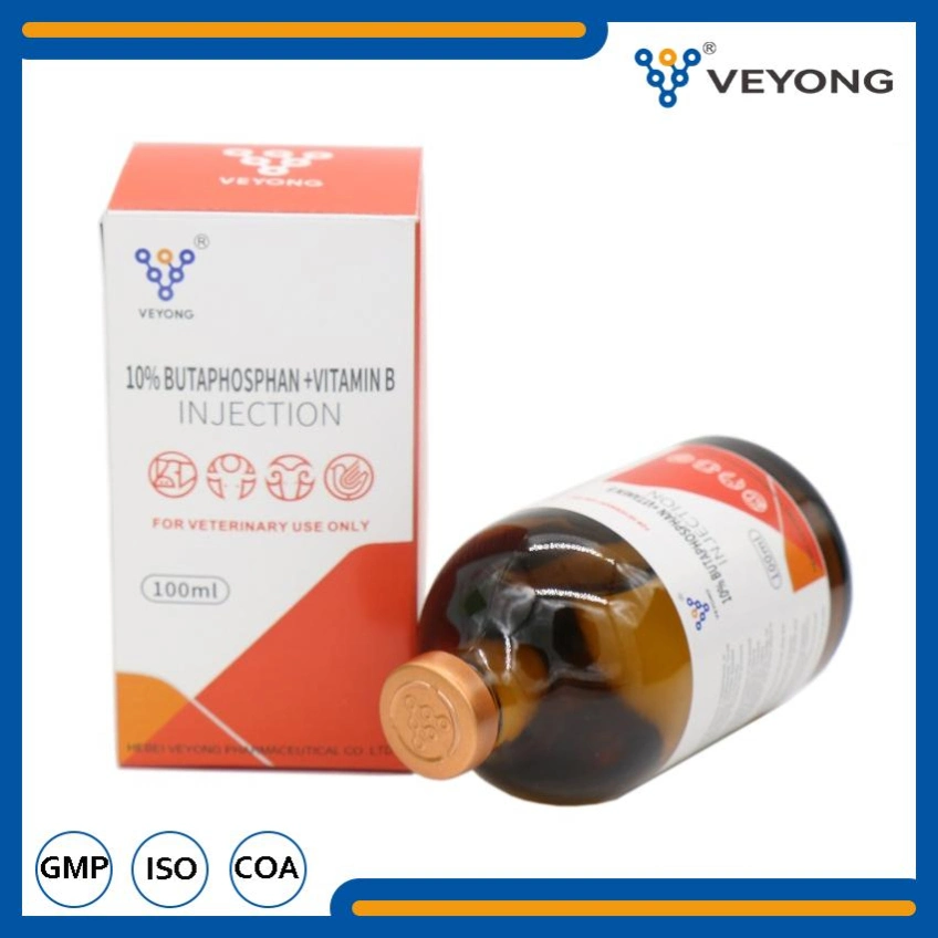 Butafosfan 10% & Vitamin B12 Injection for Veterinary Product Dosage Form Liquid Injection