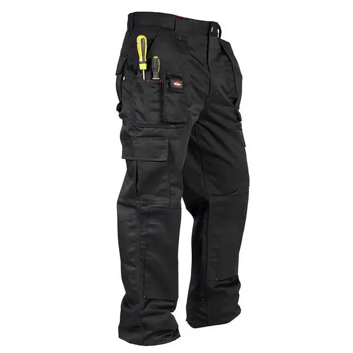 Pantalon cargo fonctionnel à grandes poches de rangement et poches multiples