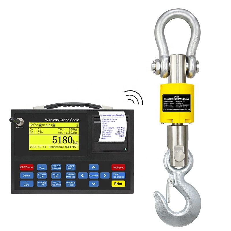 1/2/3/5/10t Long-Distance Digital Hanging Crane Scale Industrial Scale Hook Light Digital Crane Scale