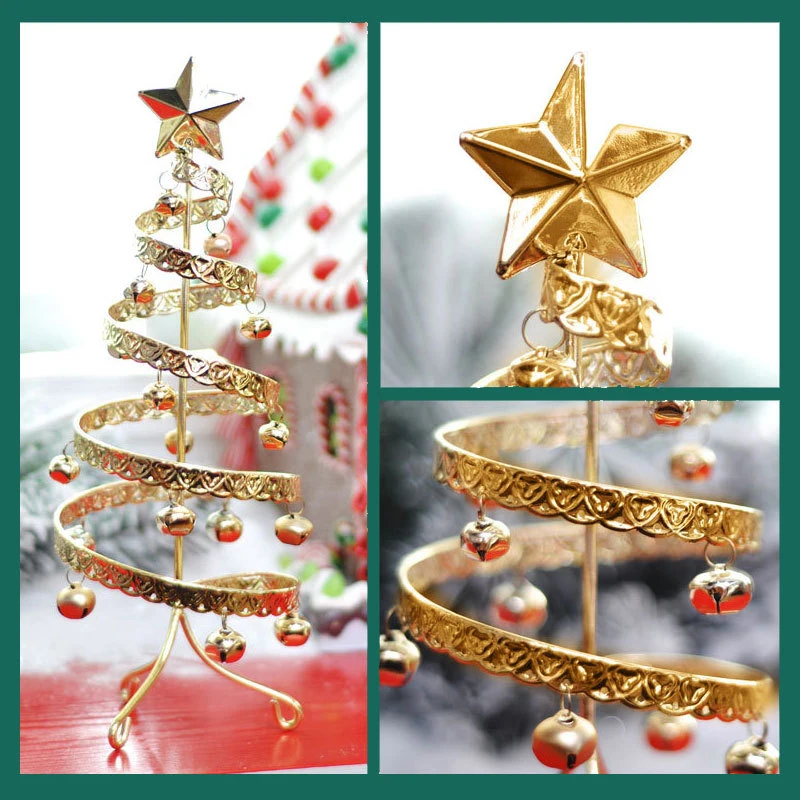 Wholesale/Supplier Christmas Decoration Mini Xmas Tree Manufacturer Desktop Small Christmas Trees with Bells