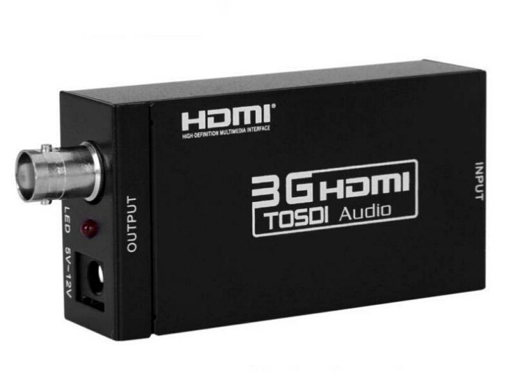 HDMI إلى محول فيديو 3G/HD/SD SDI بوضوح عال كامل بدقة 1080p المحول