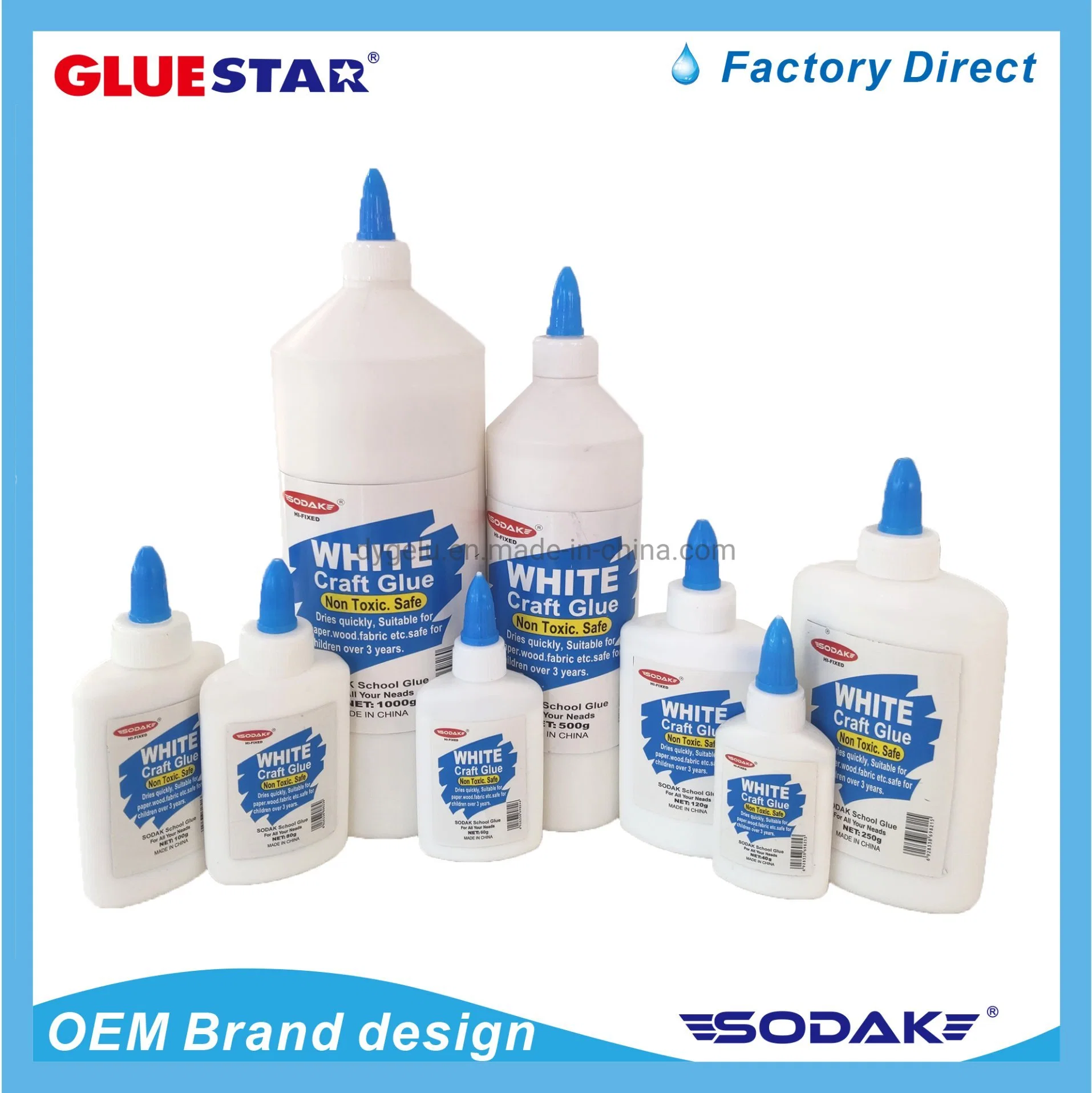 Sodak White Glue PVA Milky White Liquid Glue