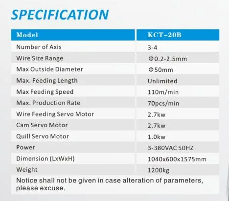 3 Axis Spring Constant Force Spring with material 304 Stainless Steel KCT-20B Coiling Machine  for CNC Computer compression spring machine