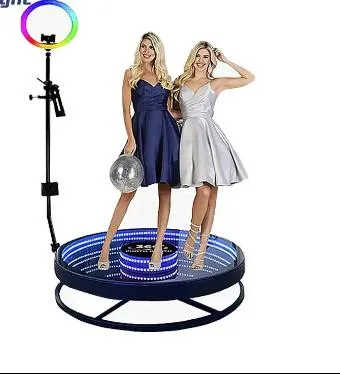 Magic Mirror 360 Selfie Booth Fill Light Machine Camera iPad Selfie Video Free Accessories