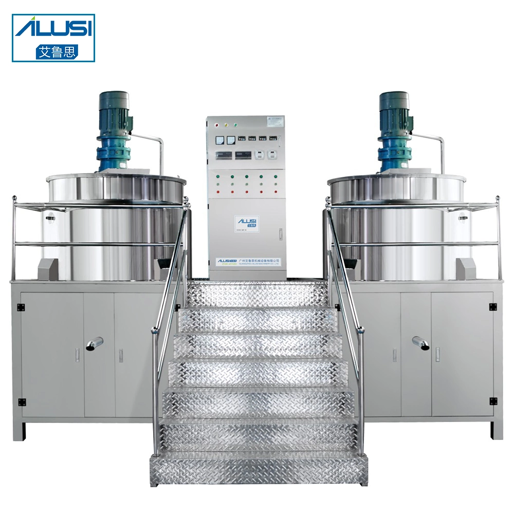 SUS 316 depósito mezclador mezclador de la homogeneización de la línea de producción de cosméticos de jabón líquido detergente que hace la máquina