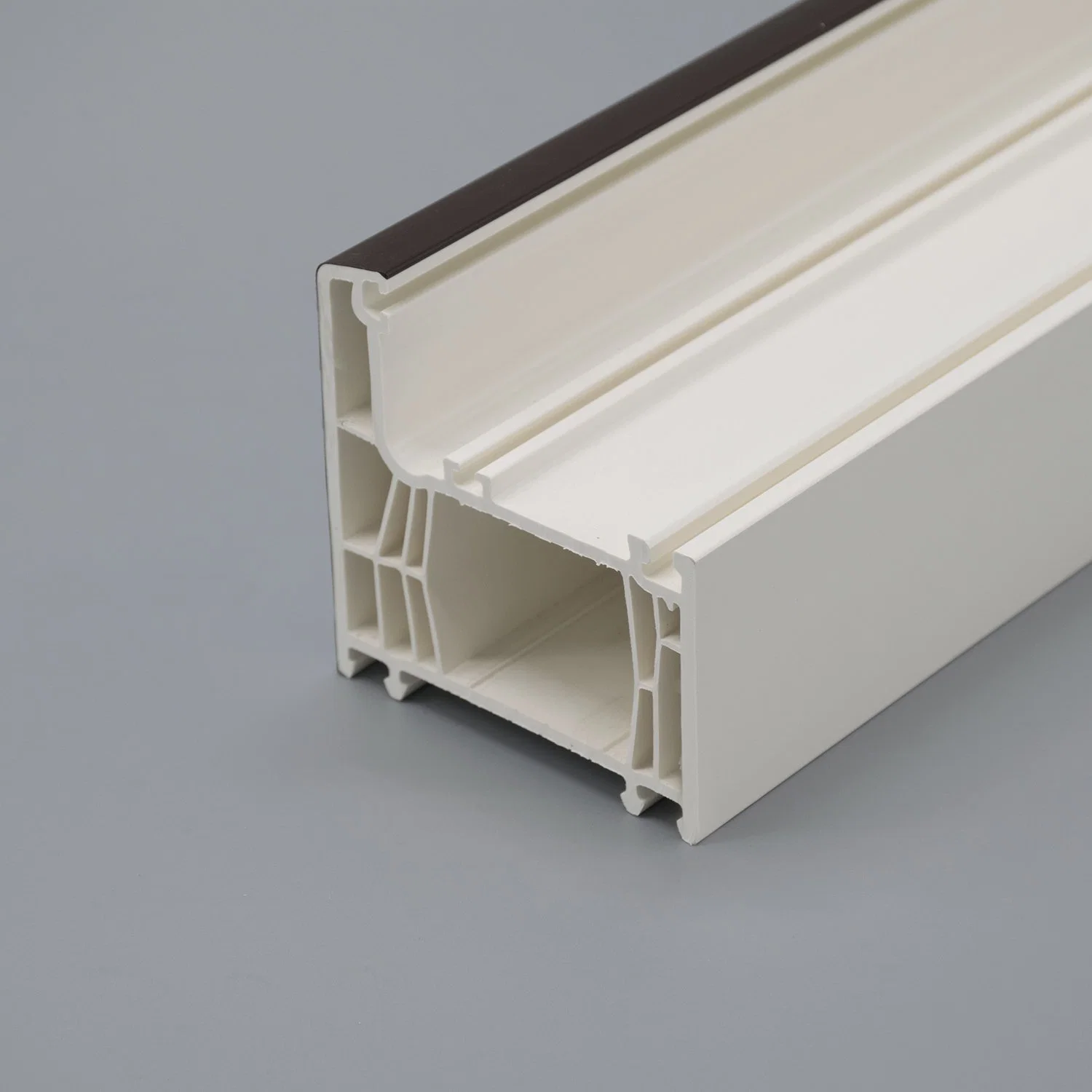 White Color UPVC Material Door / UPVC Window Profile Building Meterials