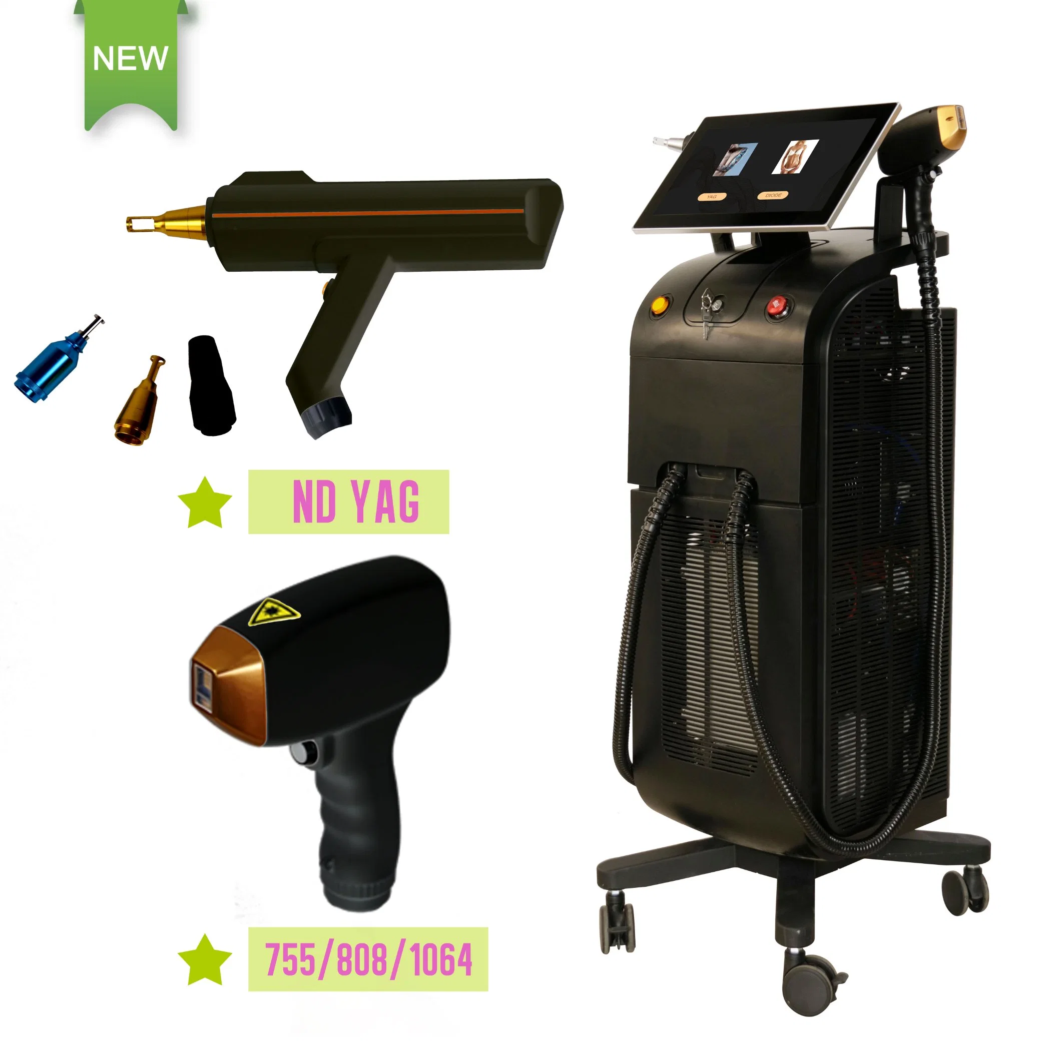 2023 New IPL +Elight+RF+ND YAG Laser Diode Laser Hair Removal and Tattoo Removal Beauty Machine