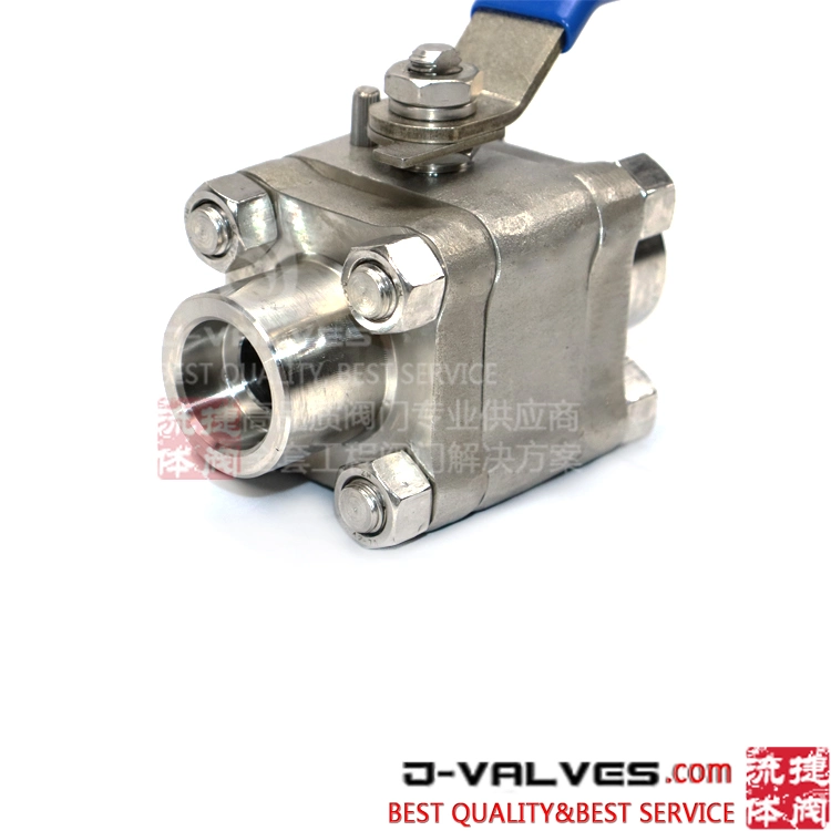 Foreged Steel F304L 800lb Peek Seat Floating Socket Welding Ball Valve