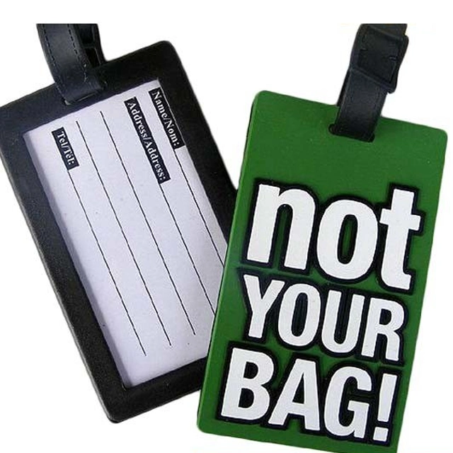 Custom Special Design Luggage Tag Rubber Patch for Sale