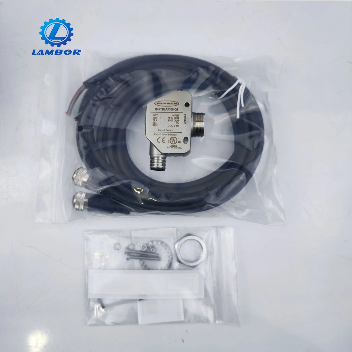 Grand en stock ! Banner laser Sensor Q4xtblaf300-Q8 distance portée 300mm