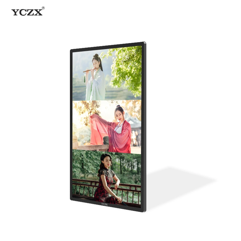 Shopping LCD Screen Advertising Display Ultra Thin Digital Signage Touch Screen