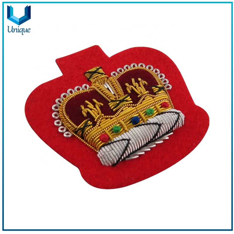 High quality/High cost performance Embroidery Logo for Hat, Embroidery Badge for Police Cap, Customize Embroider Label for Police Uniform