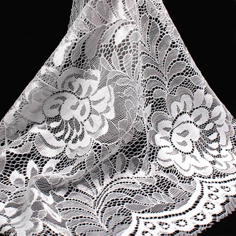 Factory Price Elegant Spandex Wedding Lace Fabric Desginer Lace Trim