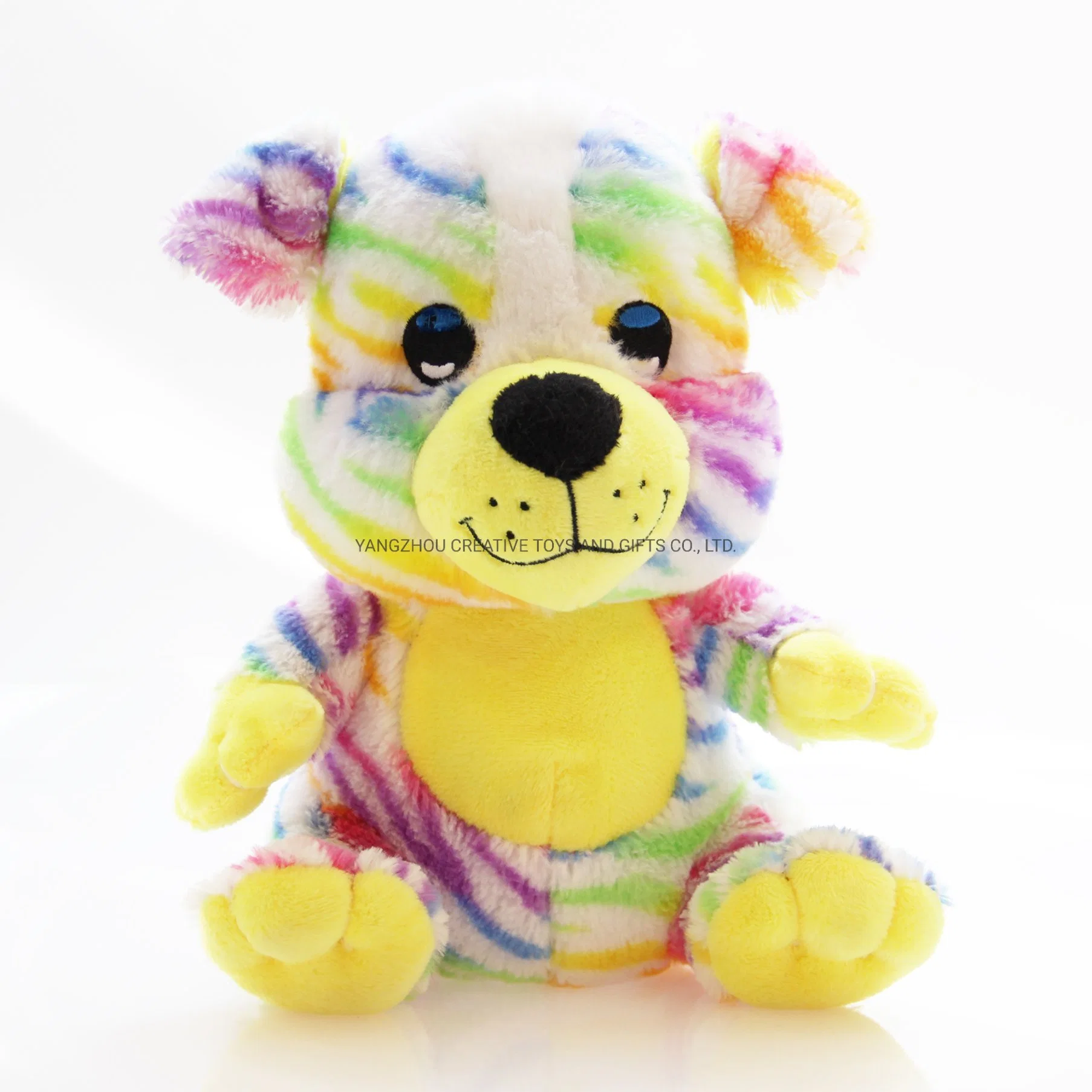 Rainbow Colrful perro de juguete de peluche