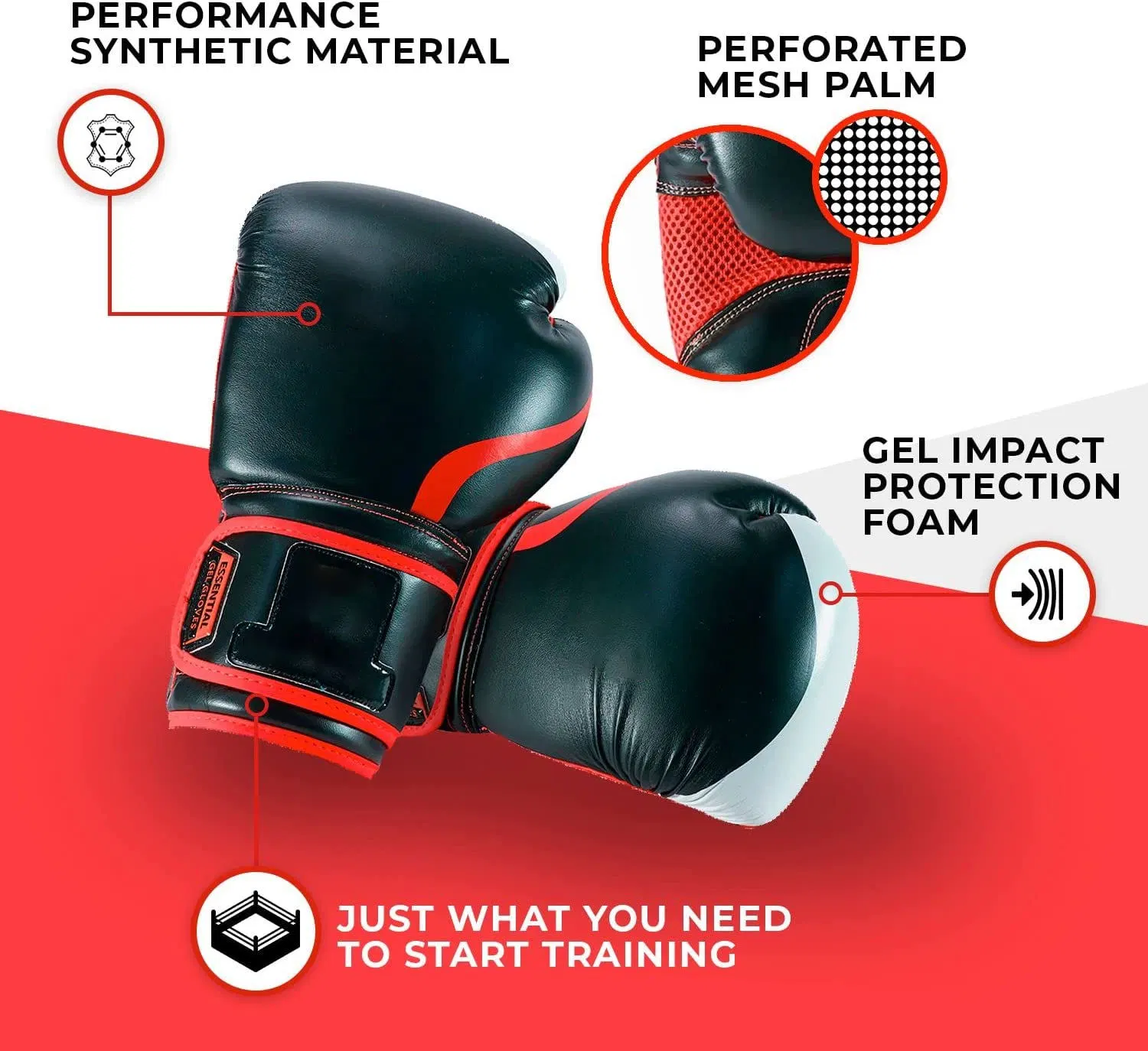 for Men & Women Boxing Gloves Boxing Training Gloves, Kickboxing Gloves, Sparring Punching Gloves, Heavy Bag Workout Gloves for Boxing, Kickboxing, Muay Thai