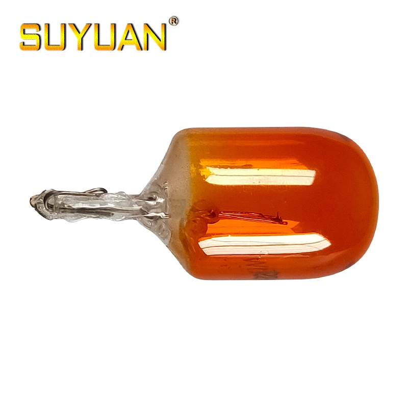 Long Life Amber Color 12V21W T20 Halogen Car Bulb W21W Turn Light