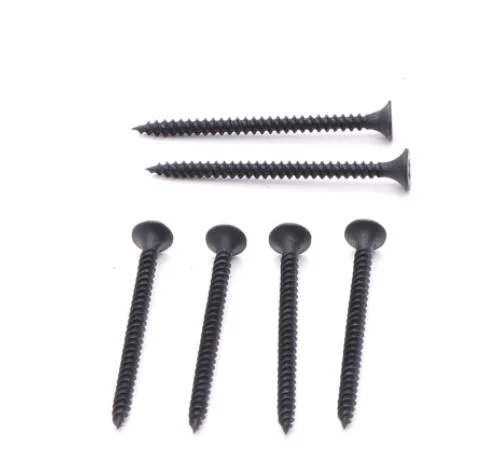 High quality/High cost performance  Screws Plaster Horn Head Black Drywall Screws for Building Decoration