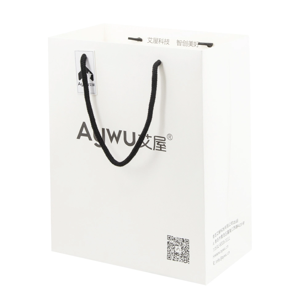 High quality/High cost performance  Paper Shopping Bags with Logo Qr Code Print