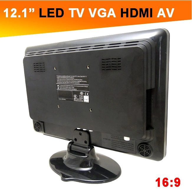 CE RoHS OEM VGA HDMI AV 12 Inch Car LCD LED Monitor TV 12 Volt