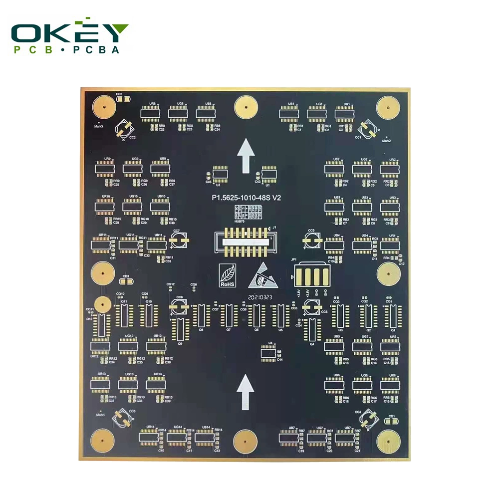 Carte de circuit imprimé de bonne qualité et de performance stable avec écran blanc Pour commutateur