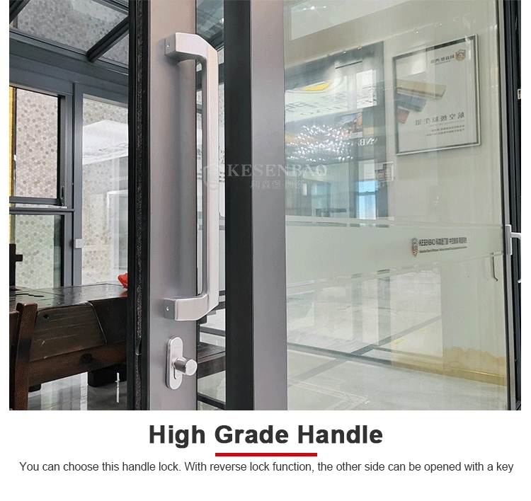 Big Glass Standing Prefabricated European Standard Bulletproof Aluminum Sliding Door