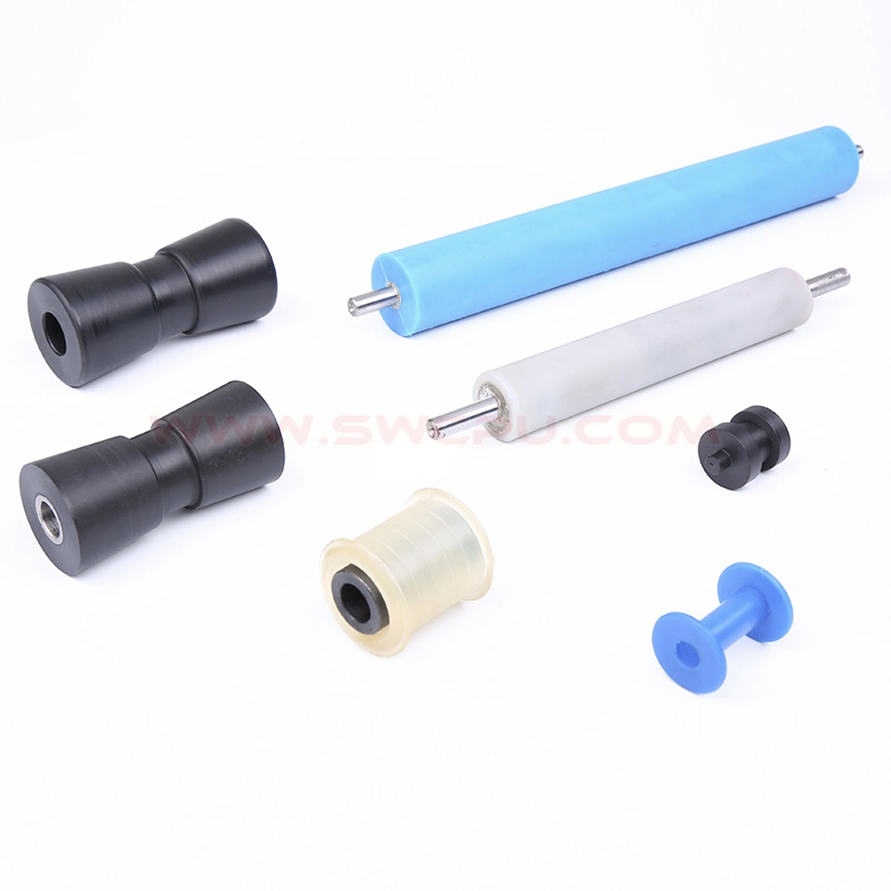 Polyurethane Stainless Steel Shaft Rubber Printing Press Roller