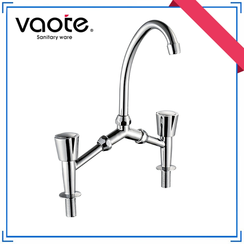 Double Handle Brass Body Brass Cartridge Sink Faucet/Mixer