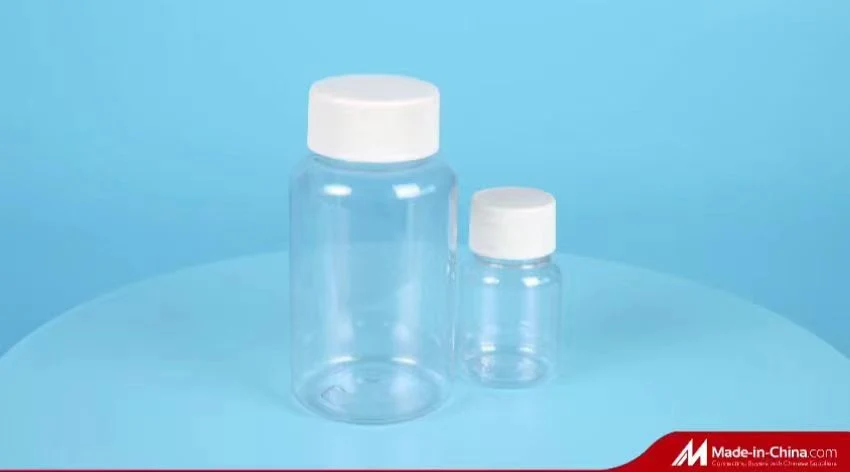 Transparent Empty Container Clear Plastic Packaging Medicine Capsule Pill Bottles