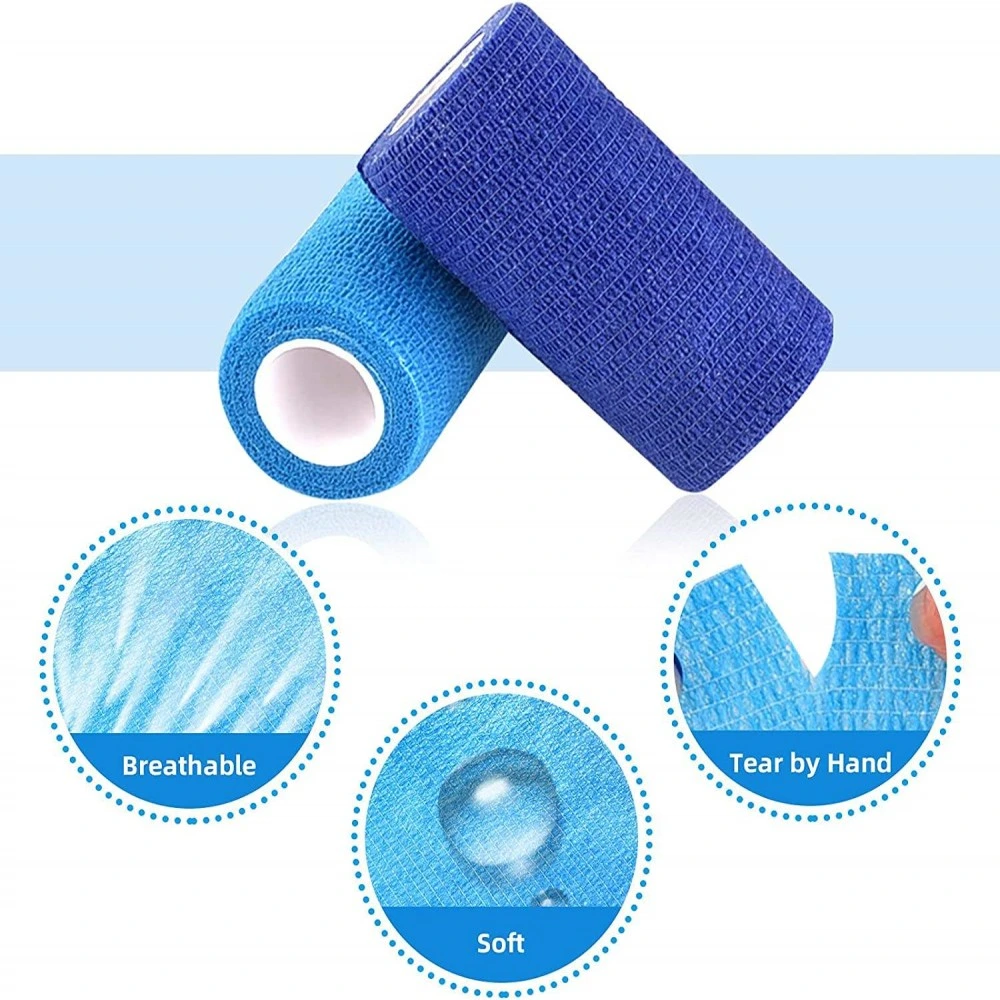 2.5/5/7.5/10/15cm Non Woven Surgical Elastic Tape Cohesive Bandage