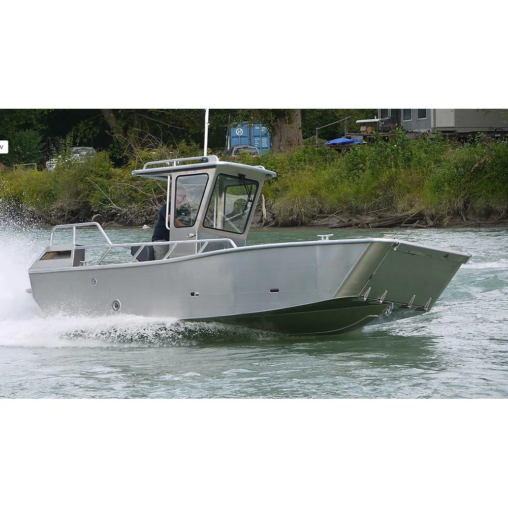 Kinocean geschweißte Aluminium Landing Craft Angelarbeitsboot mit Hard-Top Konsole