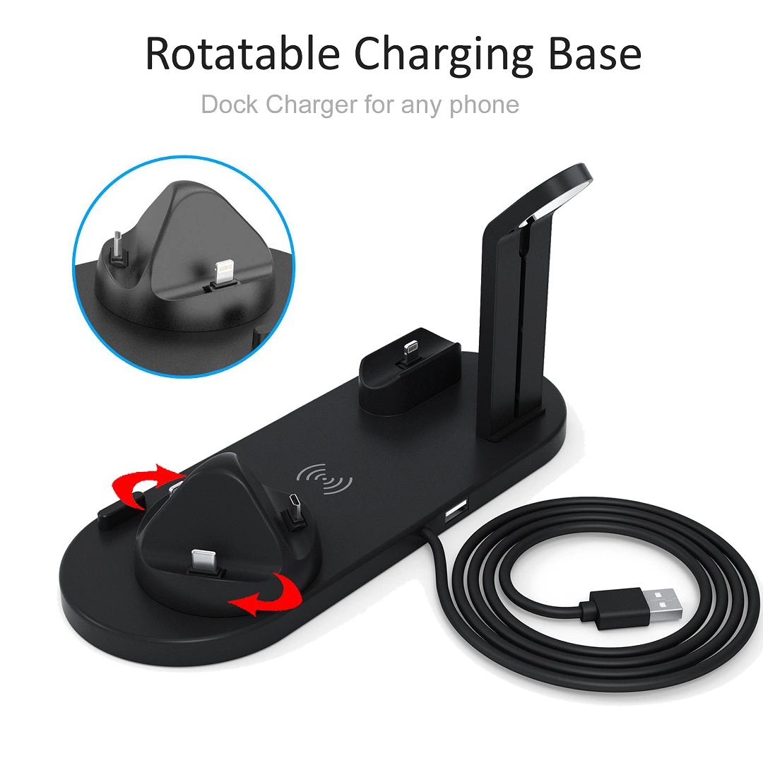 Hot Sale 3 in 1 Wireless Charging Wireless Headset Mobile Phone Charger 3 in 1 Rechargeable Base Stand