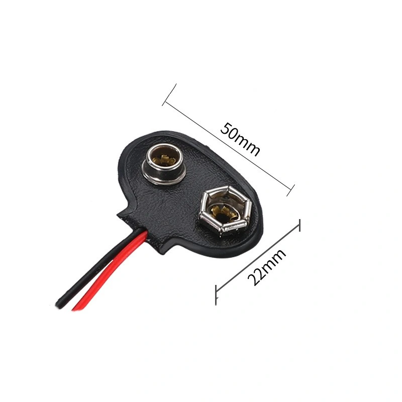 9 Volt Battery Connector Clip Peut Faire Selon les Exigences des Clients