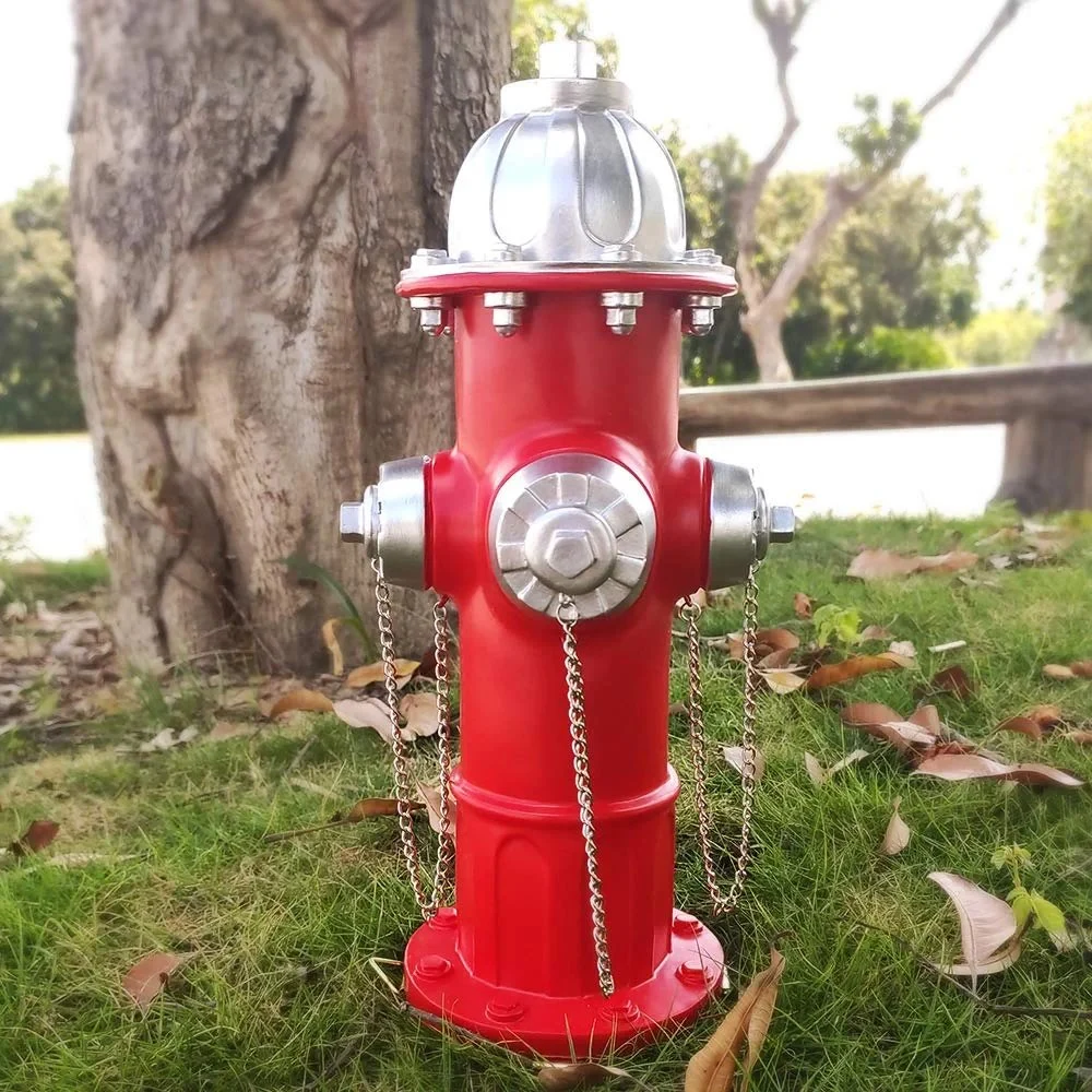 Hund Feuerhydrant PISSE Pfosten Garten Dekor im Freien Statuen