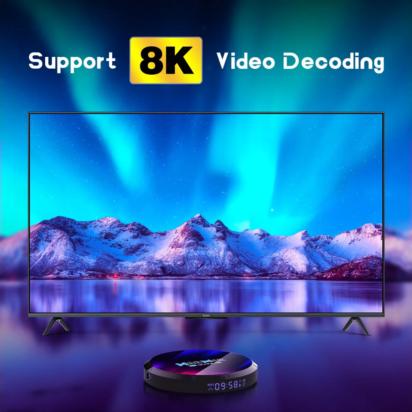 H96max 2GB+16GB Android 13.0 Rk3528 WiFi 6 Ultra HD TV Set-Top Box with EU Plug