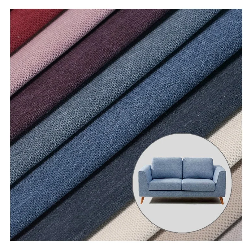 Nylon Polyester Hometextile Fabric Slub Effect Fine Mesh Fabric for Sofa