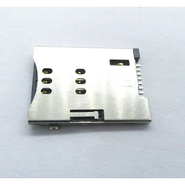 SIM Card Connectors, 6 Position with Copper Alloy Contact