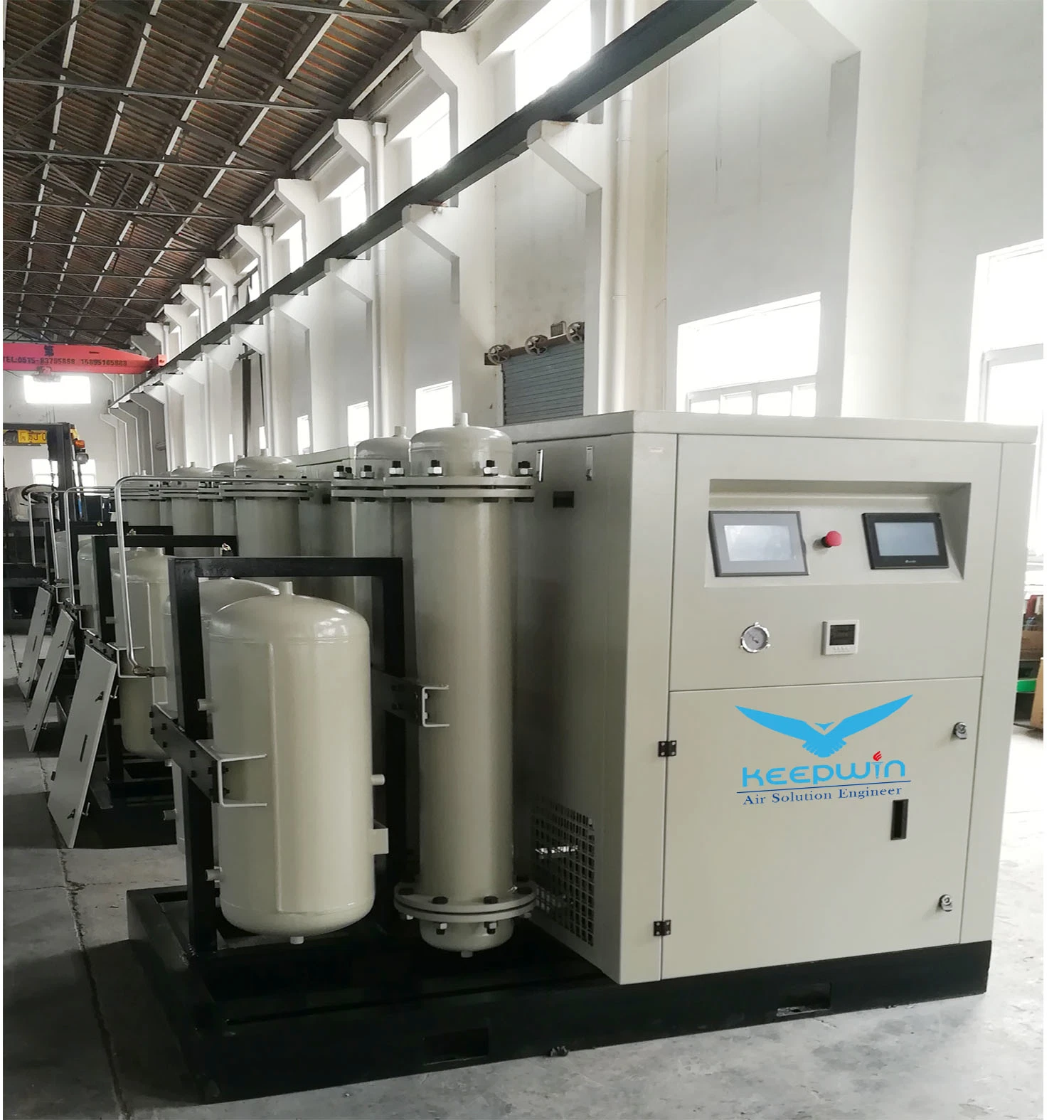 Single Stage Air Cooling Belt Driven Rotary Screw Air Compressor