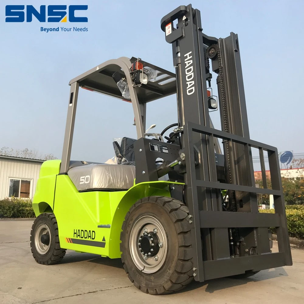 Heavy Duty 5 Ton Logistics Warehouse Forklift Fd50 Fuel Forklift