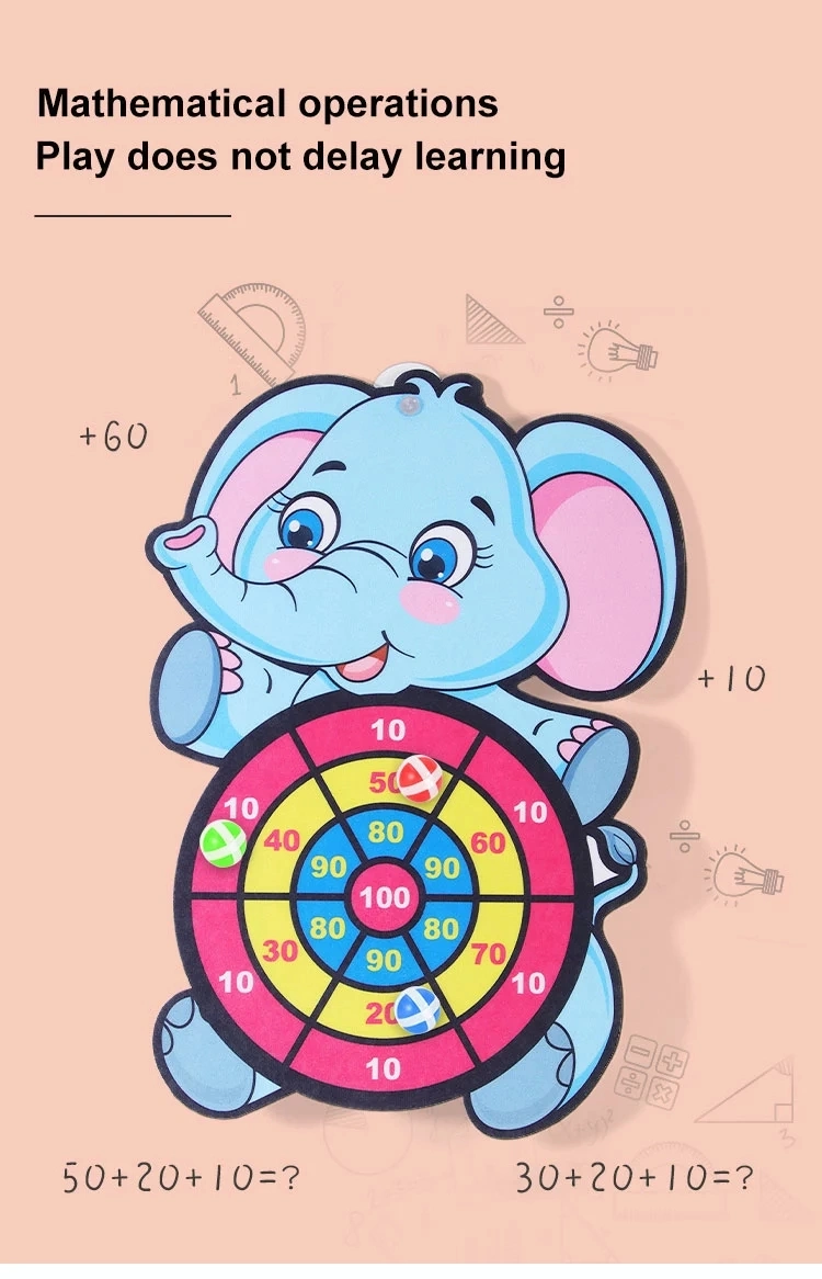 Custom Indoor Child Darts Board Game Soft Target Toss Toy