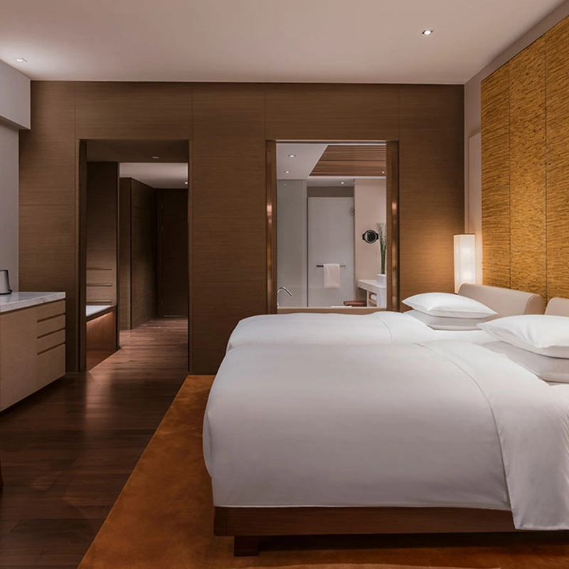 Chinesische Maßanfertigung Klassische Moderne Holz Luxus Hotel Schlafzimmer Möbel