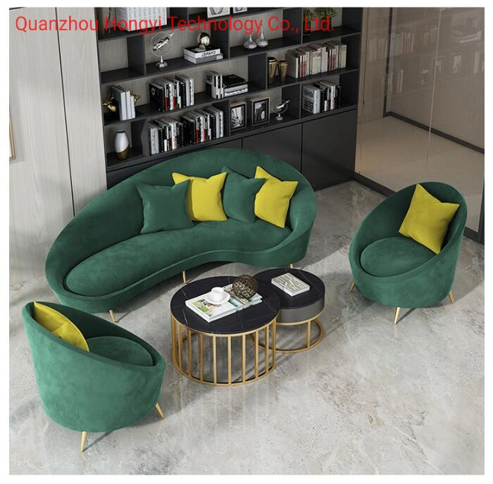 Hotel Furniture Combination of Tea Table Steel Frame Living Room Coffee Table